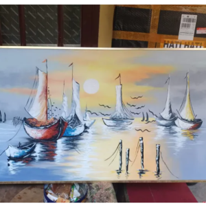 lukisan perahu layar