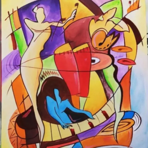 Lukisan Abstrak Modern